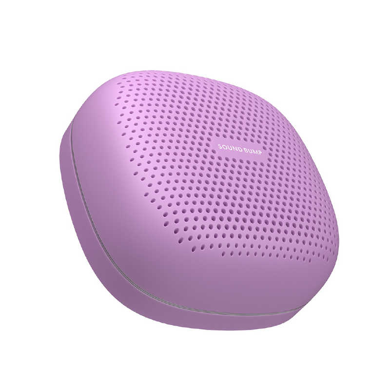 ラディウス　ブルートゥーススピーカー SOUND BUMP PURPLE ［防滴 /Bluetooth対応］　SP-S15BTP