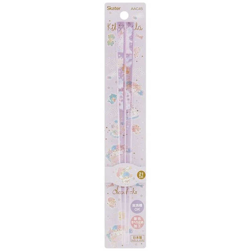 スケーター　アクリル箸 21cm ツインスターズ ハピネスガール　AAC45