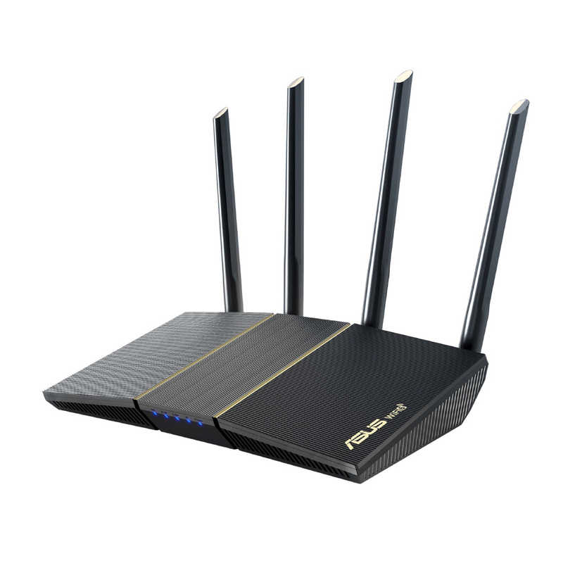 ASUS エイスース　RTシリーズ (AX3000 デュアルバンド 5GHz 2402 Mbps、2.4GHz 574Mbps、最大3000 Mbps) ［Wi-Fi 6(ax) /IPv6対応］　RT-AX57