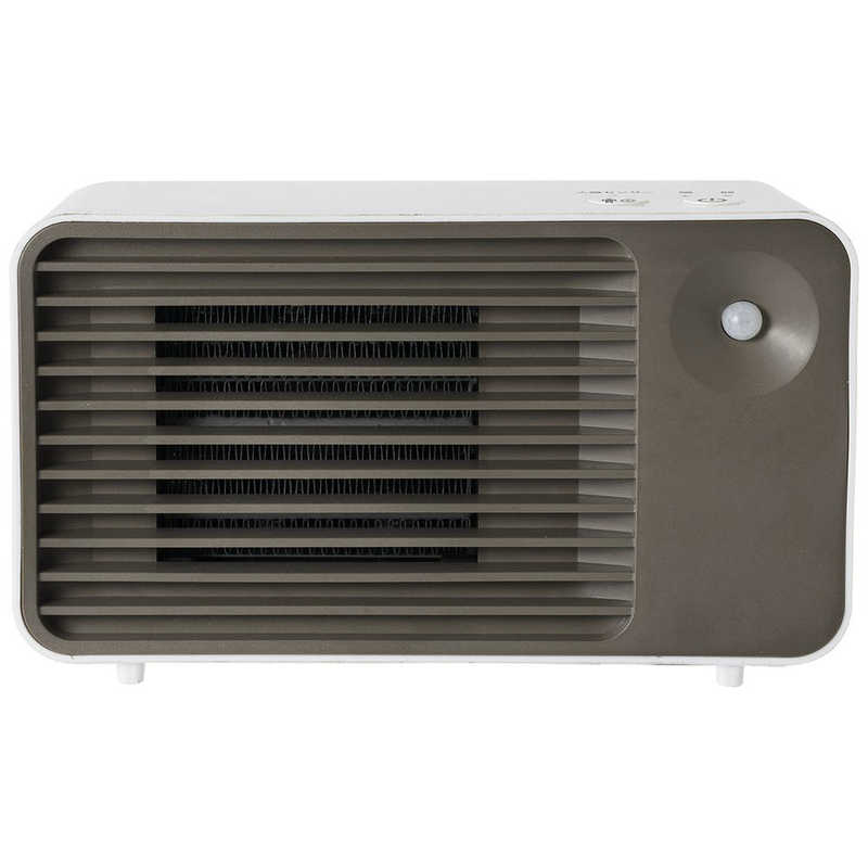 シィーネット ミニセラミックヒーター 600W 人感センサー付き ホワイト CDCP309WH