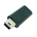 SSAサービス 変換コネクタ USB-C(メス)-mini USB(オス) ［miniBオス /Type-Cメス］ ブラック STCFMIM