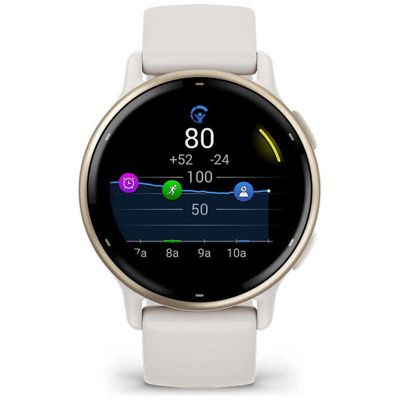 GARMIN　GPSスマートウォッチ vivoactive(ヴィヴォアクティブ)5 Suica対応 Ivory / Cream Gold　010-02862-41 - Image 2