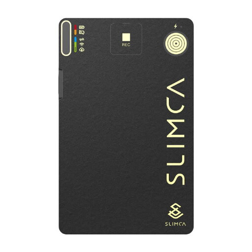 AREA カード型極薄サイズ ボイスレコーダー (ゴールドフレーム) SLIMCA ブラック SLIMCA-V1-BK AREA カード型極薄サイズ ボイスレコーダー (ゴールドフレーム) SLIMCA ブラック SLIMCA-V1-BK
