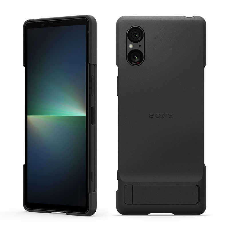 Xperia 5 V Style Cover with Stand Black ブラック XQZ-CBDE/BJPCX