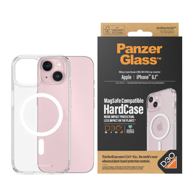 PANZERGLASS@iPhone 15 HardCase MagSafe Compatible with D3O@1180JPN