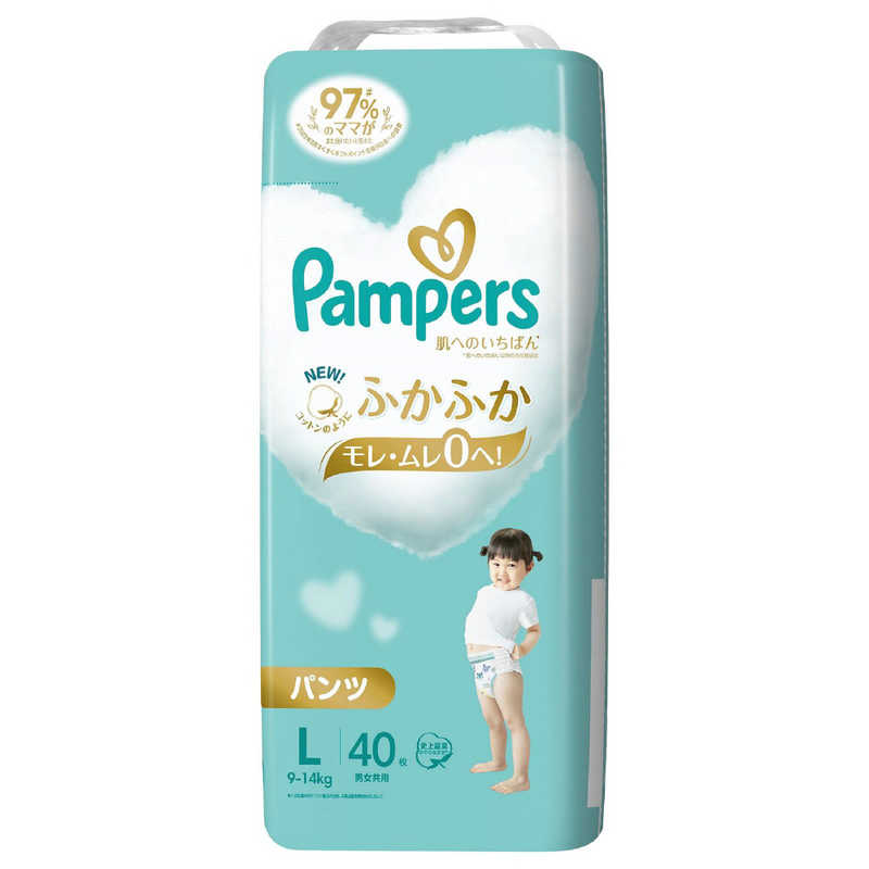 P＆G　Pampers(パンパース)肌へのいちばん パンツ スーパージャンボ L(9-14kg)40枚