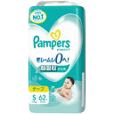 P&G Pampers(パンパース)さらさらケア テープ スーパージャンボ S(4-8kg)62枚