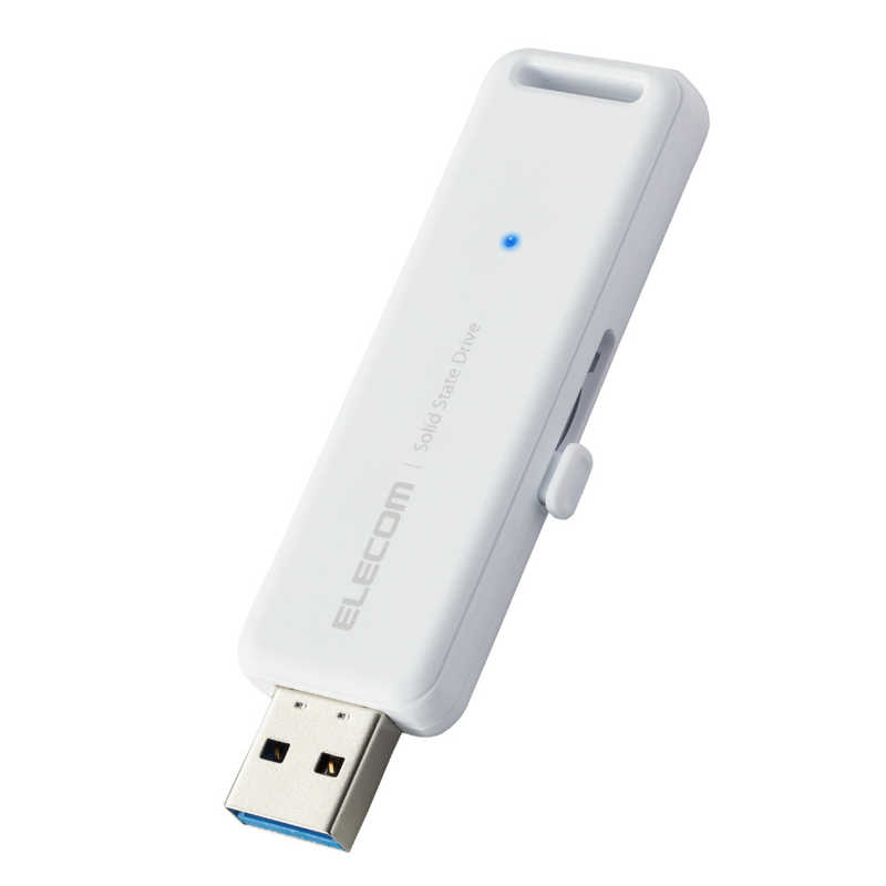 エレコム ELECOM 外付けSSD USB-A接続 PS5/PS4 録画対応 ホワイト 250GB /ポータブル型 ESD-EMB0250GWH