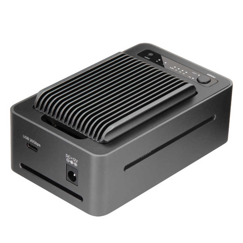 センチュリー　裸族のクローンベース NVMe USB20G 裸族 ［M.2対応 /NVMe /2台］ ガンメタリック　CRCBNV2U20GCP - Image 2