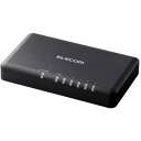 エレコム ELECOM Giga対応スイッチングハブ/5ポート/プラスチック筐体/小型/ブラック EHC-G05PA2-SB