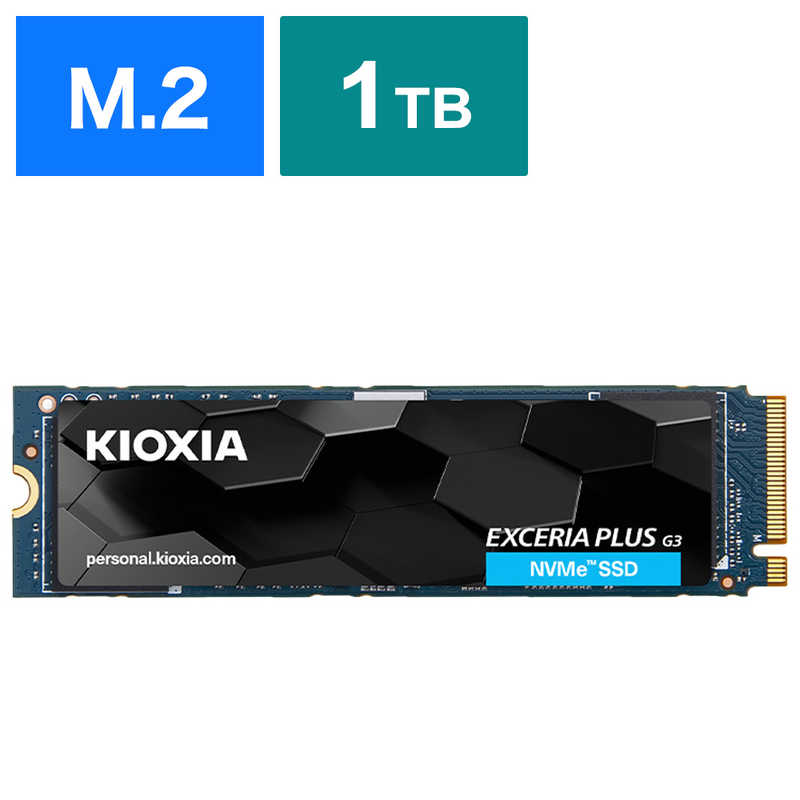 KIOXIA LINVA@SSD PCI-Expressڑ EXCERIA PLUS G3 NVMeuoNiv@SSD-CK1.0N4PLG3J