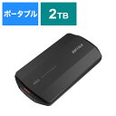 BUFFALO ポータブルSSD 防塵・防滴 USB3.2(Gen2)対応 2TB ブラック SSD-PHP2.0U3-BA
