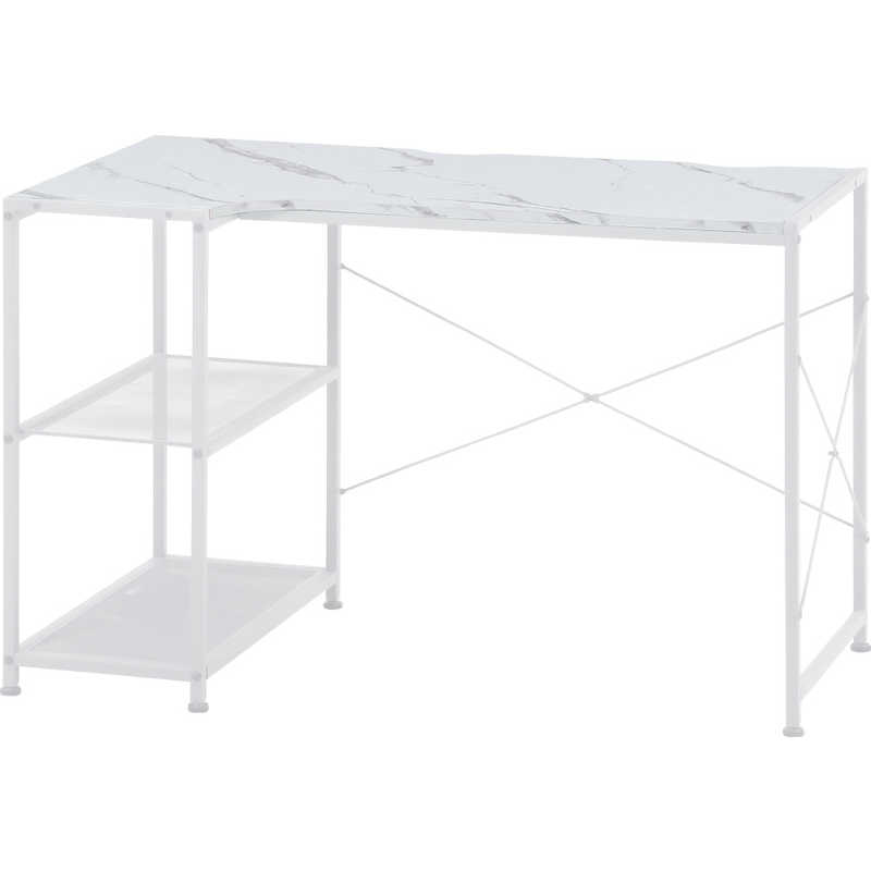 不二貿易 左右組み換えコーナーデスク ルカ ストーン 大理石