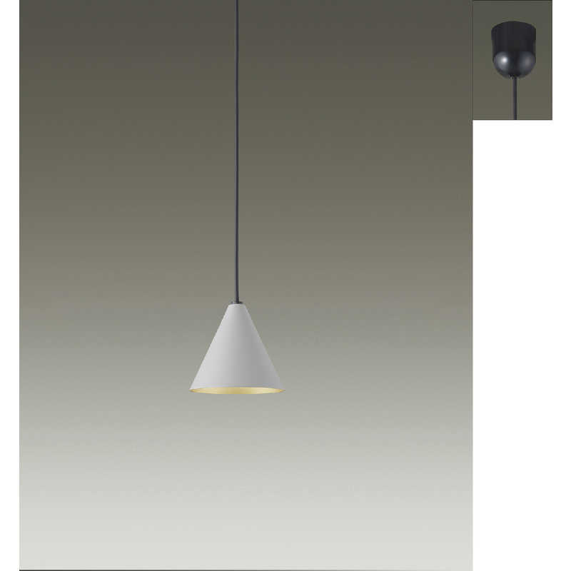 大光電機　LEDペンダントライト 電球色 ペールグレー色サテン塗装　DXL-81481