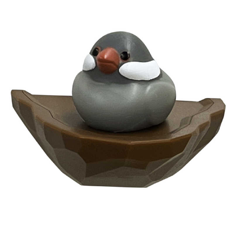 BIITE　トリの巣 輪ゴムホルダー ナミ文鳥　846TORINOSU-Nのサムネイル