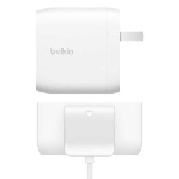 BELKIN　30W ＋ 30W 2ポート PPS USB-C PD急速充電器 ＋ 30W 4ポート充電分配器セット　WCB010dq2MWH-B7