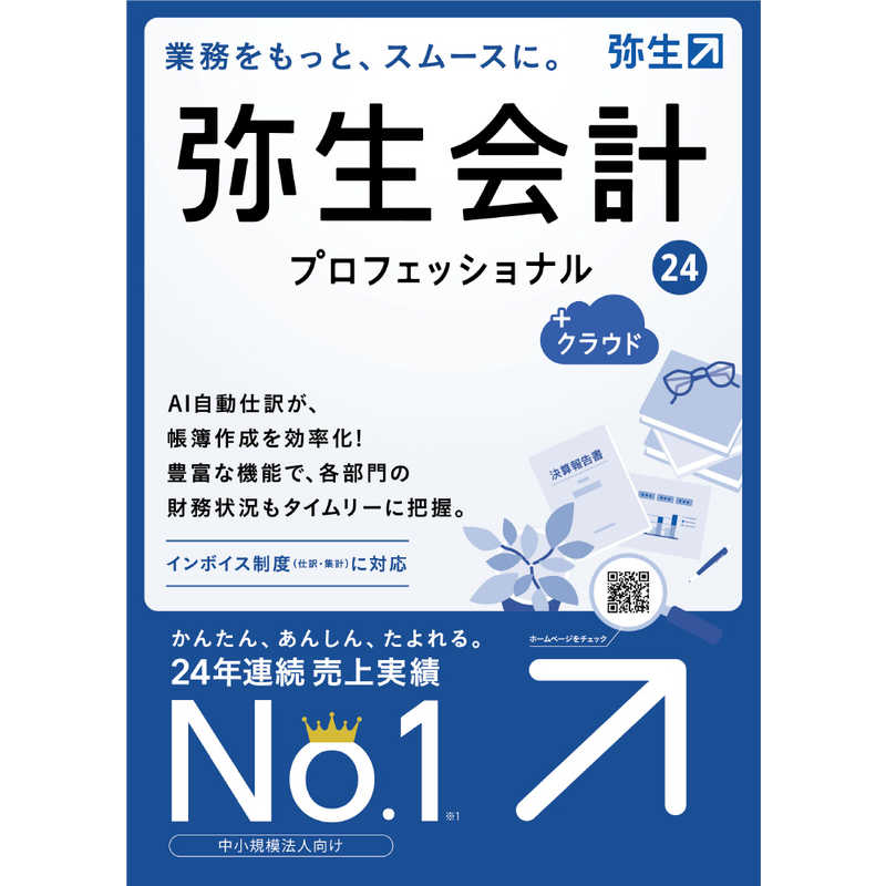 弥生　会計 24 プロフェッショナル ＋クラウド 通常版 インボイス制度・電子帳簿保存法対応　YRAT0001