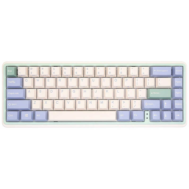 Varmilo@Minilo Eucalyptus L 67 ANSI Keyboard Gateron G Pro 2.0 Silver@VMVXH67A046GR2SILVER