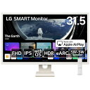 LG HDMI接続 PCモニター SMART Monitor ホワイト 32SR50F-W