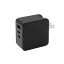 ꡼ϥAC-USBץ Type-A1C2 GaN65W֥å 3ݡ /USB Power Deliveryб /GaN(ⲽꥦ) ѡϡGH-JD3GA-BK