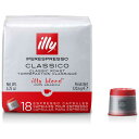 キーコーヒー　illy(イリー) エスプレッソカプセル ミディアムロースト(クラシコ) 18個　18コ