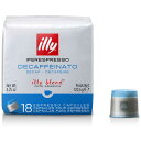 キーコーヒー　illy(イリー) エスプレッソカプセル デカフェ 18個　18コ