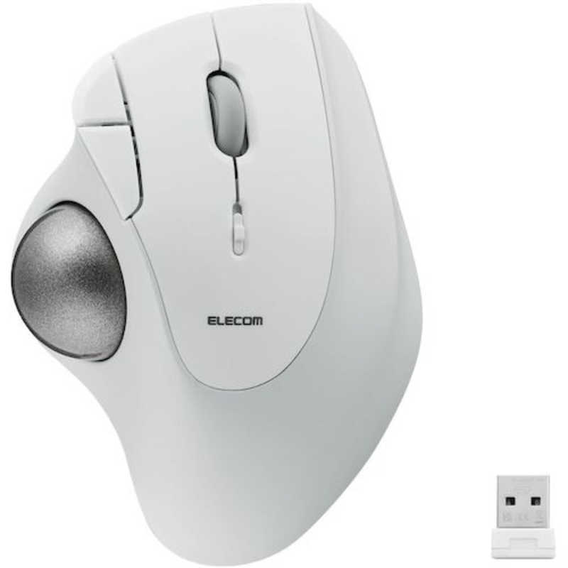 エレコム　ELECOM　トラックボール マウス 無線 5ボタン 人工ルビーユニット エルゴノミクス　M-IT10DRWH