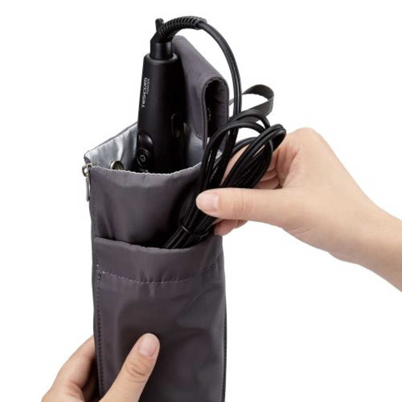 エレコム　ELECOM　ヘアアイロンホルダー/断熱素材/耐熱250度/吊リ下ゲ/一時置キ/グレー　BA-HIHLFGR