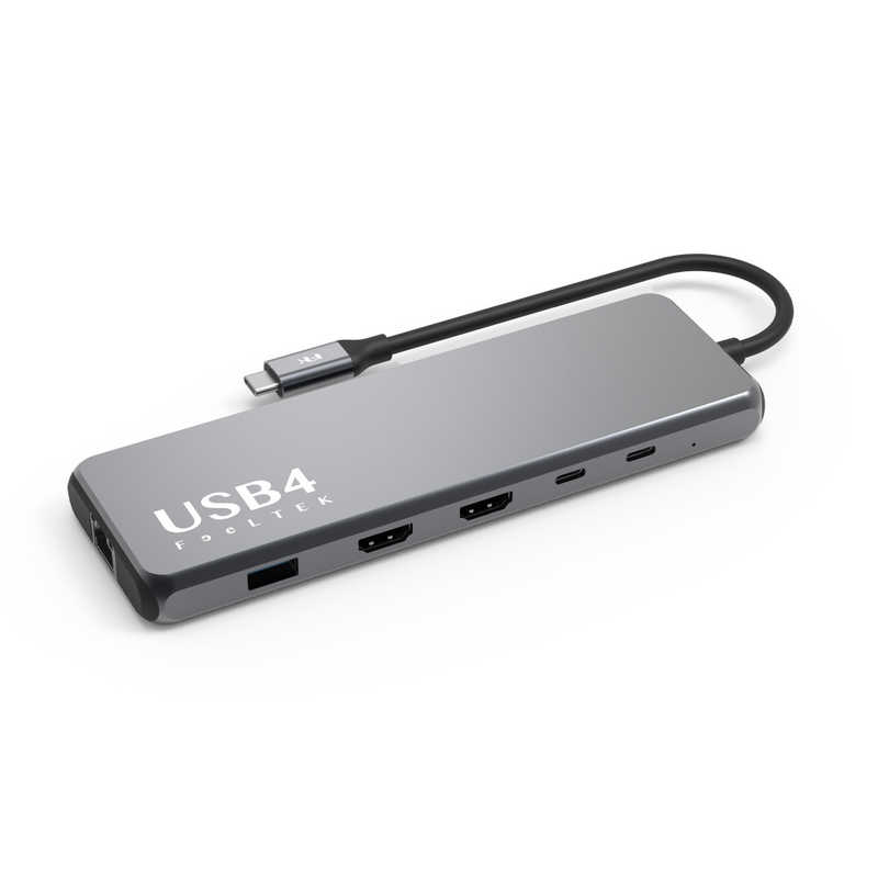 【商品解説】40Gbpsの帯域幅を実現するUSB4をサポートします。USB3.2、USB2.0、Thunderbolt 3とも互換性があります。USB4ポートは、同時に複数のデータおよびディスプレイプロトコルを効率的に実現、最適化します。デュアルHDMIポートにより、拡張/複製モードで2台の外付けモニターをノートパソコンに接続できます。HDMIポートは最大8K@30Hzをサポートします。USB-C PDは100Wまでの入力に対応し、USB-C PD充電対応のMacBook Pro、ノートパソコン/タブレット、またはスマートフォンに対応しています。Windows/Mac OS/Linux/Google Chrome OSに対応し、プラグ&プレイデバイスで追加のドライバソフトウェアは必要ありません。滑り止めと耐摩耗性に優れたサンドブラスト加工のメタルシャーシ は、電磁波の干渉を低減し、放熱性に優れます。●100WのPDに対応し、ノートパソコンの充電も可能自動電力検出機能により、USB-C PD搭載のノートパソコンを充電できます。※MacBook Pro(87W以上)を除く●デュアルHDMIポート、極限の8K出力シングルHDMIポートは、30Hzで8K解像度のビデオストリーミングが可能です。 OSのMSTモードにより、2台の外部モニターにディスプレイを拡張または複製することができ、作業効率とゲーム体験を効果的に向上させます。●イーサネットポート搭載10/100/1000Mbpsのデータ転送速度をサポートし、安定した通信を提供します。●注意事項※HDMI出力をする際にはお使いの機器のType-CがDisplayPort Alt modeに対応している必要がございます。※本体に5〜15Wの給電を要するため、実際の出力は最大85Wとなります。※使用中、本製品が熱くなることがありますが製品の異常ではございません。【スペック】●型式：HCM010AP2F（HCM010AP2F）●JANコード：4718009771192充電規格：USB Power Delivery対応仕様1：［入力］USB4 40Gbps［出力］ ・USB-C 3.1Gen2：10Gbps・USB-C PD：20V/5A 100W Max　※データ転送や映像出力に非対応・USB-A 3.1 Gen2：10Gbps x2・USB-A 3.0：5Gbps x2・USB-A 2.0：480Mbps・Ethernet：10/100/1000 Mbps・HDMI 1：8K@30Hz・HDMI 2：4K@30Hz［寸法］370mmx55.4mmx15mm［重さ］160 g +/- 5gこの商品は宅配便でお届けする商品です出荷可能日から最短日時でお届けします。※出荷完了次第メールをお送りします。配送サービス提供エリアを調べることができます「エリア検索」をクリックして、表示された画面にお届け先の郵便番号7桁を入力してください。ご購入可能エリア検索お買い上げ合計3,980円以上で送料無料となります。※3,980円未満の場合は、一律550円（税込）となります。●出荷可能日から最短日時でお届けします。（日時指定は出来ません。）　※お届け時に不在だった場合は、「ご不在連絡票」が投函されます。　「ご不在連絡票」に記載された宅配業者の連絡先へ、再配達のご依頼をお願いいたします。●お届けは玄関先までとなります。●宅配便でお届けする商品をご購入の場合、不用品リサイクル回収はお受けしておりません。●全て揃い次第の出荷となりますので、2種類以上、または2個以上でのご注文の場合、出荷が遅れる場合があります。詳細はこちら■商品のお届けについて商品の到着日については、出荷完了メール内のリンク（宅配業者お荷物お問い合わせサービス）にてご確認ください。詳しいお届け目安を確認する1度の注文で複数の配送先にお届けすることは出来ません。※注文時に「複数の送付先に送る」で2箇所以上への配送先を設定した場合、すべてキャンセルとさせていただきます。