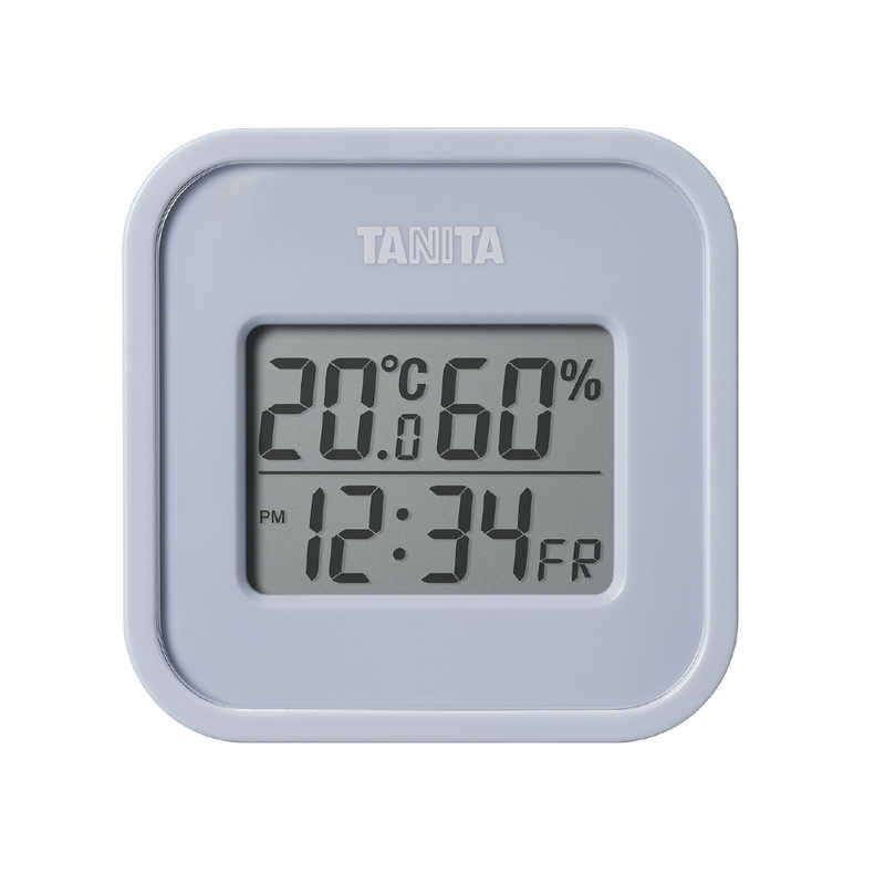 タニタ　デジタル温度計BL ブルーグレー ［デジタル］　TT588BL