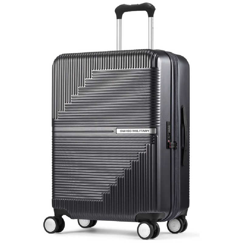 SWISSMILITARY　GENESIS(ジェネシス) スーツケース 66cm 無料預入/74L/5cm拡張/TSAロック ［TSAロック搭載］ ダークグレー　SM-O324 GRAY