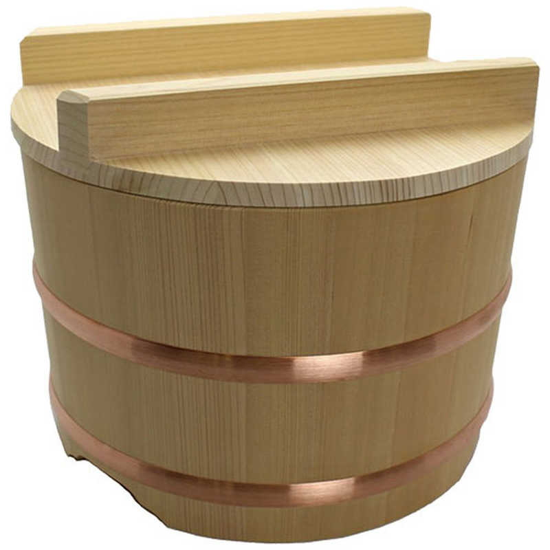 Boiled Rice Container - カンダ　のせびつ(サワラ製)39cm 4升　057050