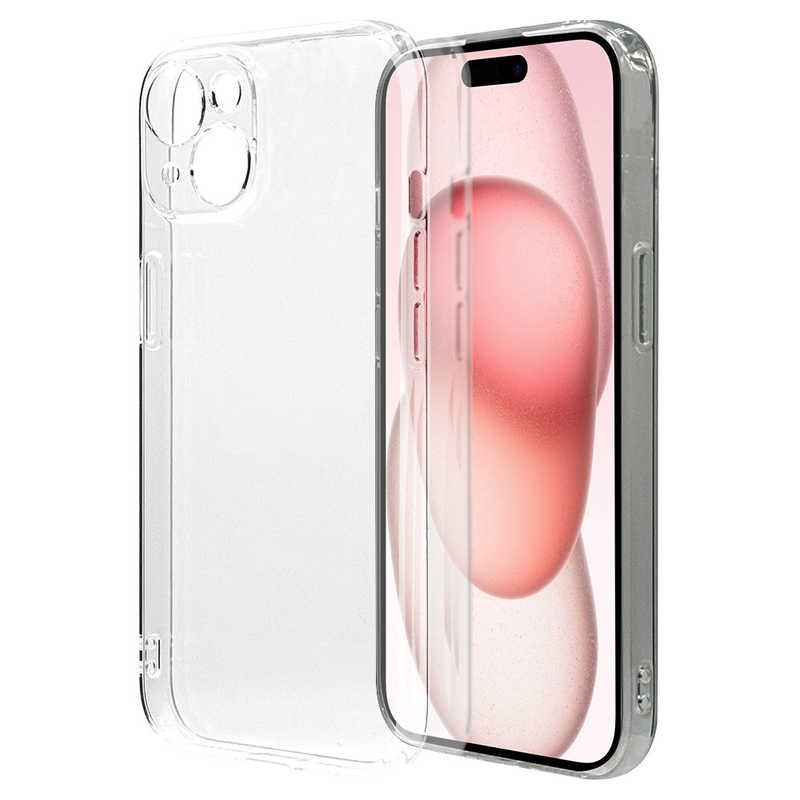 iPhone15 15 Pro Max ケース カバー ソフトケース TPU 超高透明 極限保護 精密設計 耐衝撃吸収 クリア 透明 1.2mm ストラップホール ワイヤレス充電対応 アイフォン スマホケース