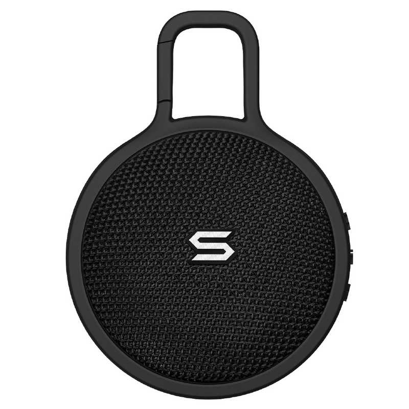 SOUL　ポータブルワイヤレススピーカー S-STORM MINI BLACK 5W 防水 超小型 ［防水 /Bluetooth対応］　SS90BK