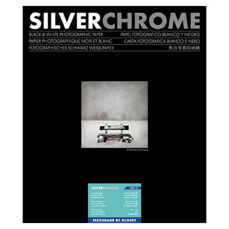 中外写真薬品　SILVERCHROME FLEXGRADE RC Glossy シルバークローム フレックスグレード 8x10インチ 25枚入［六切 /25枚 /光沢］　433503