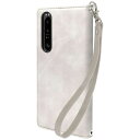 shizukawill Xperia 1 iii 手帳型 ケース アイファンデ2 グレー SOX1M3IF2GR