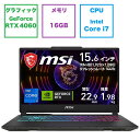 MSI ゲーミングノートパソコン [15.6型 /Win11 Home...(2)