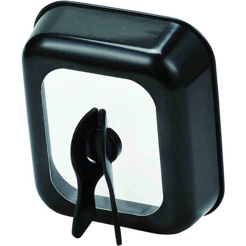 パール金属　ハンディ シリコーン加工窓付スタンドプレートカバー角型 22×18.5cm ブラック　HB5415