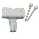 福井金属工芸 1164-W ワイヤー自在用フック回縁用 白 1164W