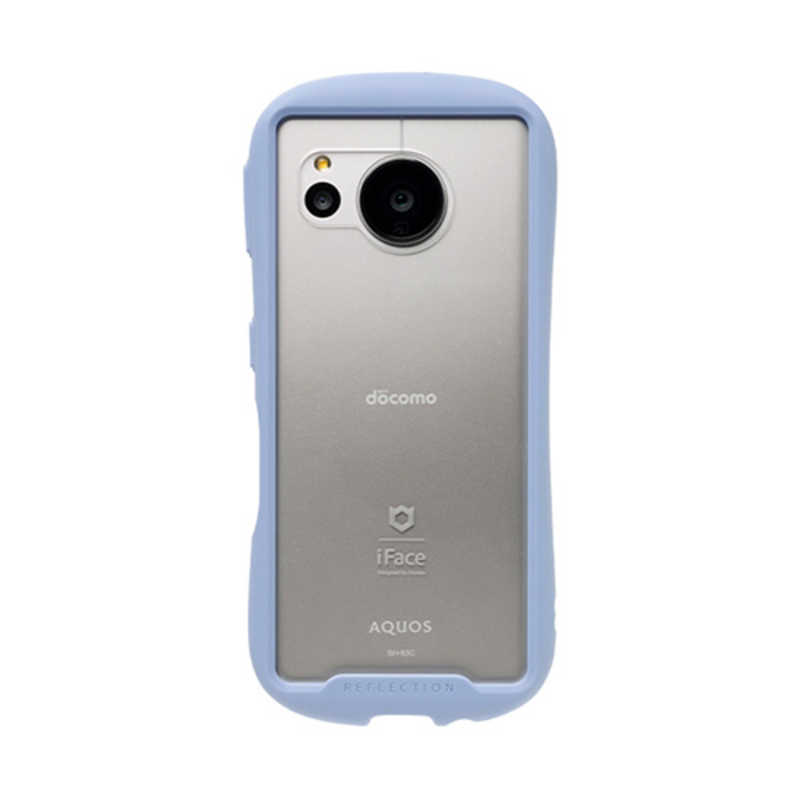 HAMEE ［AQUOS sense7専用］iFace Reflection強化ガラスクリアケース iFace ペールブルー 41-956465