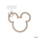 HAMEE ディズニーキャラクター シリコンハンドストラップ ベージュ 669-965061(2)