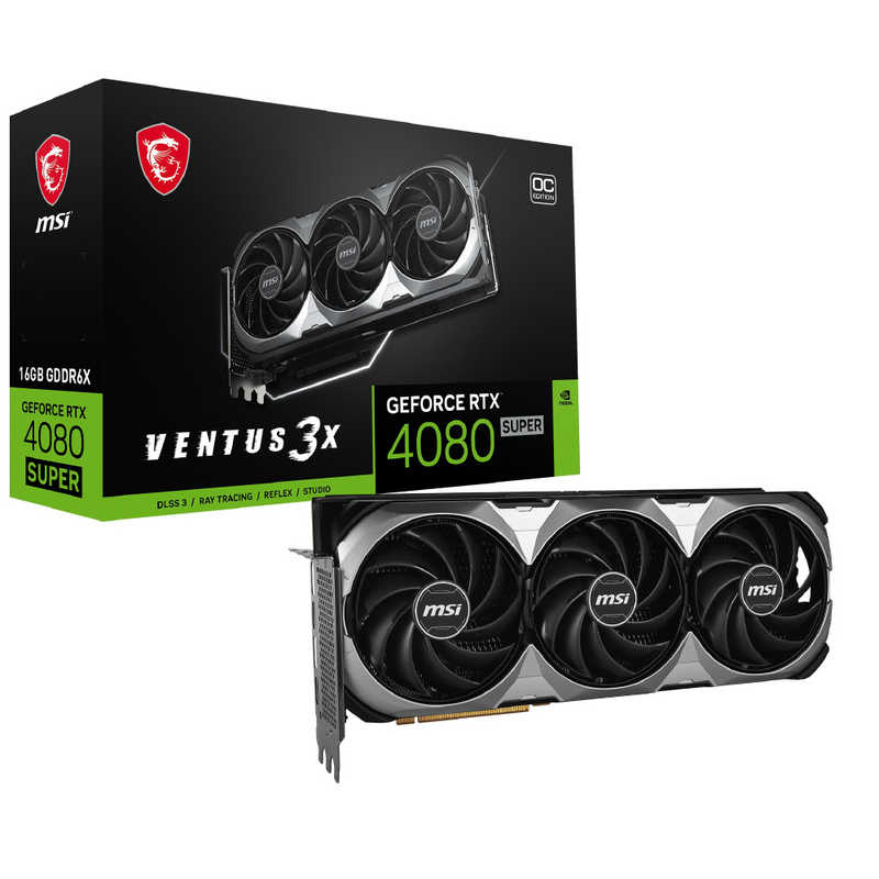 MSI グラフィックボード GeForce RTX 4080 SUPER 16G VENTUS 3X OC 「バルク品」 GeForceRTX4080SUPER16GVENTUS3XOC