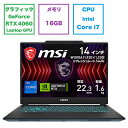 MSI ゲーミングノートパソコン[14型/Win11 Home/Cor...(2)