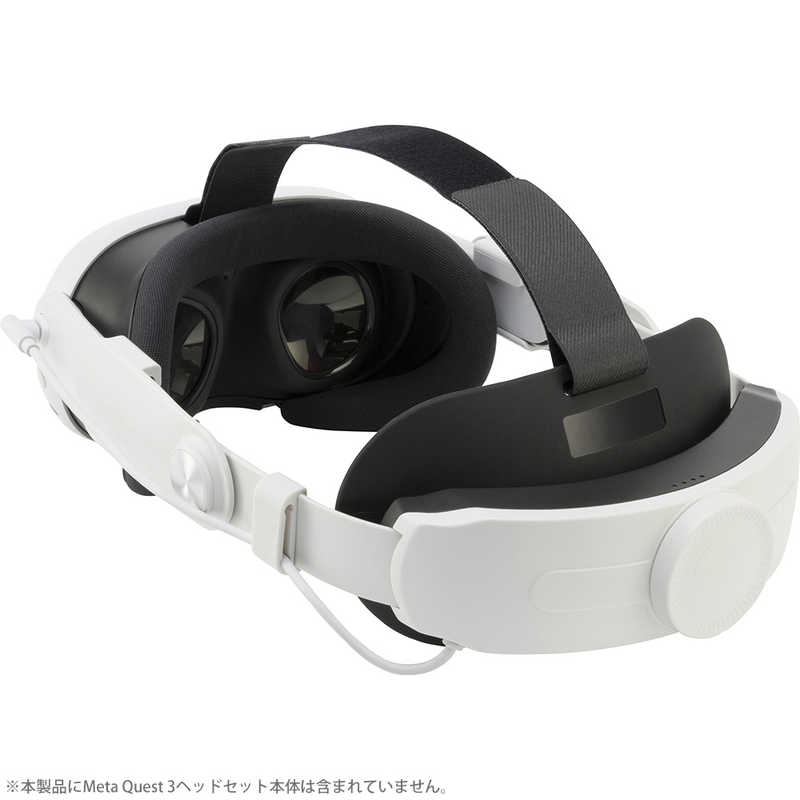 サイバーガジェット　MetaQuest3用拡張バッテリー付きヘッドストラップ ホワイト WH［Meta Quest3］　CY-MQ3AHS- r-kojima-11468464 コジマ楽天市場店 サンプル画像2