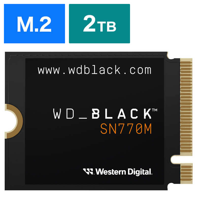 WESTERN DIGITAL　内蔵SSD PCI-Express接続 WD＿BLACK SN770M ［2TB］「バルク品」　WDS200T3X0G