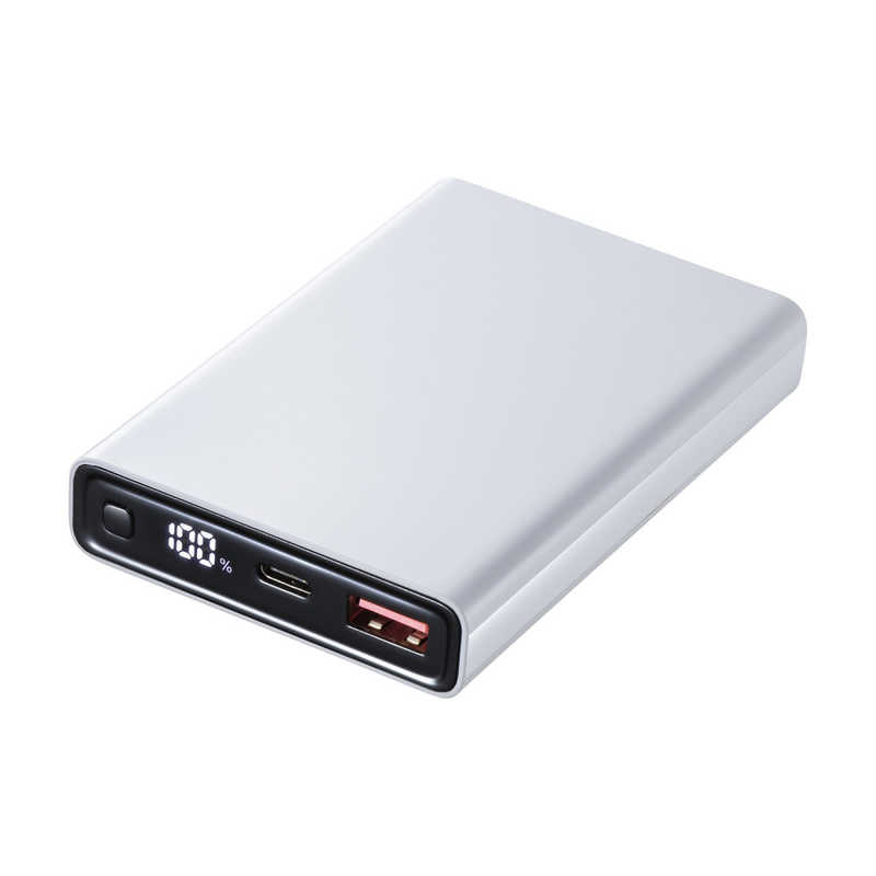 サンワサプライ　モバイルバッテリー(10000mAh・PD20W・ホワイト)　BTL-RDC27W