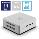 MINISFORUM デスクトップパソコン［モニター無し /N100 /メモリ：16GB /SSD：256GB］ UN100L/V-16/256-W11Pro-N100