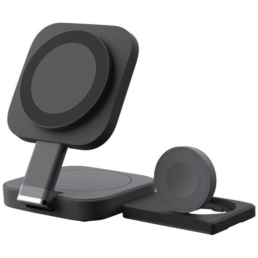 ROA 3in1 折りたたみワイヤレス充電スタンド ブラック Hacray HR-N3BK ROA 3in1 折りたたみワイヤレス充電スタンド ブラック Hacray HR-N3BK