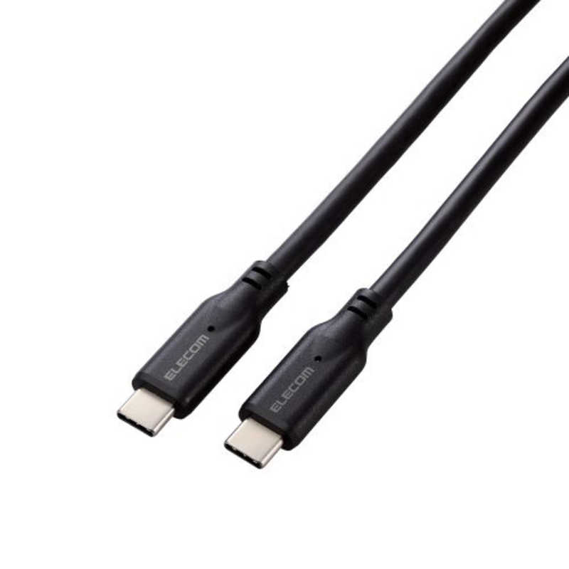 エレコム　ELECOM　タイプC ケーブル USB Type C to Type C 1m PD 100W USB10Gbps準拠 ブラック　MPA-CC1G10BK