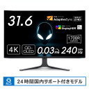 DELL デル Alienwareゲーミングモニター［31.5型 /有機EL 4K(3840×2160) /ワイド /曲面型］ ルナライト AW3225QF-R